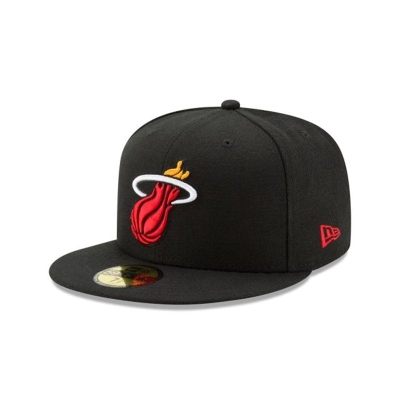 Miami Heat Gorra | New Era NBA Team Color 59fifty Fitted Cap Mexico - Negros